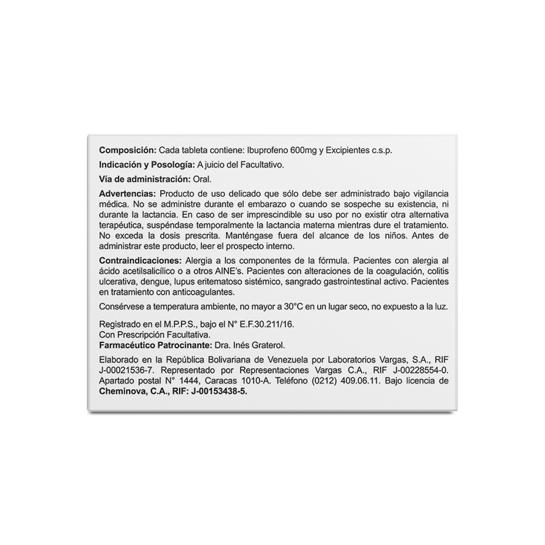 LUMBAX® 600mg TABLETAS Ibuprofeno - Image 3