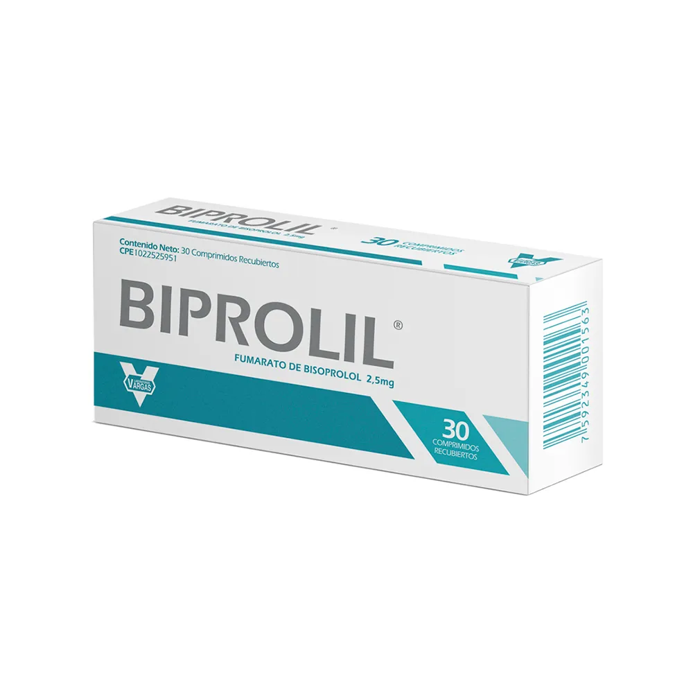 BIPROLIL® 2,5mgCOMPRIMIDOS RECUBIERTOS Fumarato de Bisoprolol - Image 2