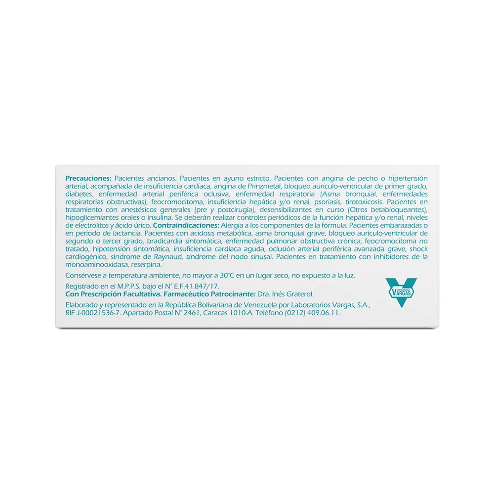 BIPROLIL® 2,5mgCOMPRIMIDOS RECUBIERTOS Fumarato de Bisoprolol - Image 3